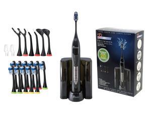 Pursonic S520BK Sonic movement Rechargeable Electric Toothbrush W/ BONUS 12 Brusheads 2 Tongue cleaners, 2 interdental brush heads and 2 floss holders Pursonic S520BK Sonic movement Rechargeable Electric Toothbrush W/ BONUS 12 Brusheads 2 Tongue cleaners, 2 interdental brush heads and 2 floss holders