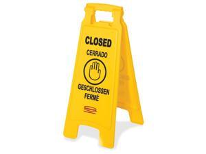 C-Floor Sign "Closed" -   Yellow
