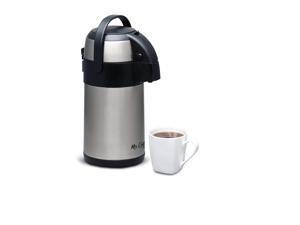 Gibson Home 79517.01 Everflow Coffee Pump Pot, 2.32 quart, Silver Gibson Home 79517.01 Everflow Coffee Pump Pot, 2.32 quart, Silver