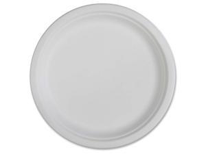 Genuine Joe Compostable Plates - 10" Diameter Plate - Disposable - White - 50 Piece(s) / Pack  GJO10218