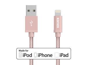 Kanex K1571025RG4F Rose Gold ChargeSync USB Cable With Lightning Connector Kanex K1571025RG4F Rose Gold ChargeSync USB Cable With Lightning Connector