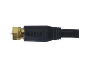 RCA VH612R RG6 Coaxial Cable (12ft; Black) RCA VH612R RG6 Coaxial Cable (12ft; Black)