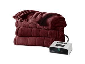 JARDEN HTD TWIN MCRPLSH BLNKT GARNET JARDEN HTD TWIN MCRPLSH BLNKT GARNET