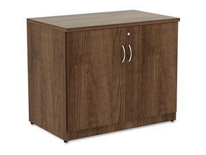 Lorell Storage Cabinet - 36" x 22.5" x 29.5" - Glide, Lockable - Walnut - Laminate - Polyvinyl Chloride (PVC), Metal LL Lorell Storage Cabinet - 36" x 22.5" x 29.5" - Glide, Lockable - Walnut - Laminate - Polyvinyl Chloride (PVC), Metal LL