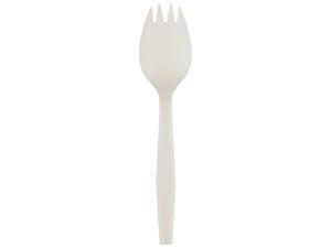 General Supply GENPPSPK Medium-Weight Cutlery, Spork, White, 1000/Carton General Supply GENPPSPK Medium-Weight Cutlery, Spork, White, 1000/Carton