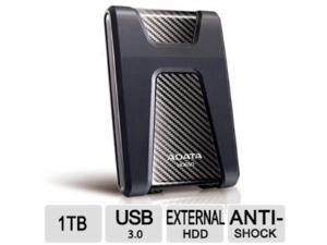 Adata DashDrive Durable HD650 1TB External Hard Drive, AHD650-1TU3-CBK