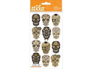 Sticko Stickers-silhouette Sugar Skull Sticko Stickers-silhouette Sugar Skull