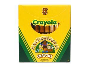 Crayola Large Multicultural Crayon Assorted Ink - 8 / Box Crayola Large Multicultural Crayon Assorted Ink - 8 / Box