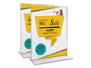 Universal 2-Sided Sign Holder 8" x 10" Clear 76863 Universal 2-Sided Sign Holder 8" x 10" Clear 76863