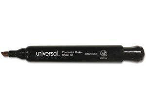 Universal Chisel Tip Permanent Marker Chisel Black 60 per pack 07054