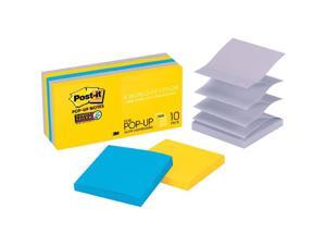 3M R33010SSNY Post-it Super Sticky Pop-up Notes, New York Color Collection, 10 Pads / Pack, 90 Sheets / Pad 3M R33010SSNY Post-it Super Sticky Pop-up Notes, New York Color Collection, 10 Pads / Pack, 90 Sheets / Pad