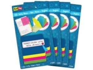 Redi-tag Sticky Notes with Tabs 4"Wx4"Lx2"H 4/PK Multi 10247 Redi-tag Sticky Notes with Tabs 4"Wx4"Lx2"H 4/PK Multi 10247