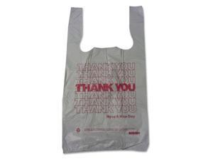 Barnes Paper Company Thank You High-Density Shopping Bags 10w x 5d x 19h White Barnes Paper Company Thank You High-Density Shopping Bags 10w x 5d x 19h White
