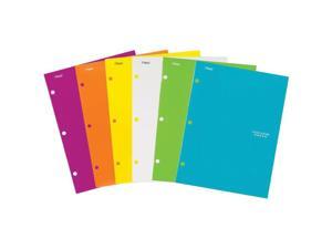 Four-Pocket Portfolio, 8 1/2 x 11, Assorted Colors, Trend Design, 6/Pack 38056 Four-Pocket Portfolio, 8 1/2 x 11, Assorted Colors, Trend Design, 6/Pack 38056