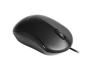Macally QMOUSEB USB Wired 3 Button 1200dpi Optical Mouse - Black Macally QMOUSEB USB Wired 3 Button 1200dpi Optical Mouse - Black
