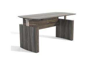 Safco MNDTHA72LGS Medina Curved Height-Adjustable Desk Top Safco MNDTHA72LGS Medina Curved Height-Adjustable Desk Top