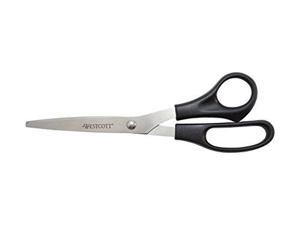 3M 1448 Scotch® 8 Stainless Steel Pointed Tip Precision Scissors with Red  and Dark Gray Handle