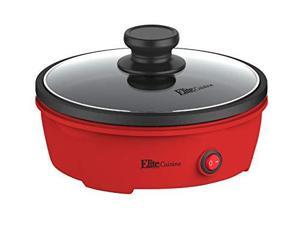 Elite EGL-6101 Cuisine Skillet, 8.5" Round, Red 8.5 Round Elite EGL-6101 Cuisine Skillet, 8.5" Round, Red 8.5 Round