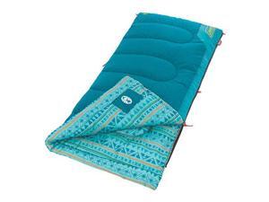 Coleman Kid's 50 Rect Sleeping Bag, Glow In The Dark Design, Interior Tuck Pocke Coleman Kid's 50 Rect Sleeping Bag, Glow In The Dark Design, Interior Tuck Pocke