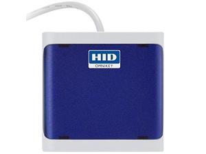 HID R50220318-DB Omnikey 5022CL Contactless High Frequency Smart Card Reader, 13.56Mhz, USB, Closed Housing CCID Compliant - Dark Blue
