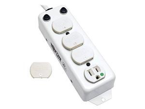 Tripp Lite Power Strip Medical 120V 4 Outlet UL1363A 15ft Right Angle Cord