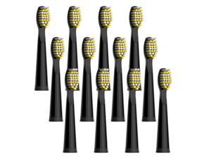 Fairywill Replacement Heads x 12 Firm Bristles For Sonic Electric Toothbrush