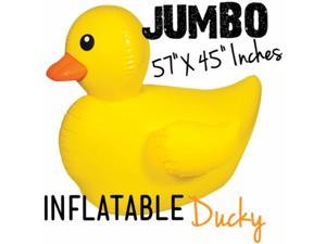 HUGE DUCKY Inflatable Float - Cute Rubber Duck Blow Up Pool Party Decoration Toy