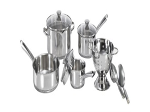 WearEver A834S9 Cook and Strain Stainless Steel Cookware Set, 10-Piece, Silver WearEver A834S9 Cook and Strain Stainless Steel Cookware Set, 10-Piece, Silver