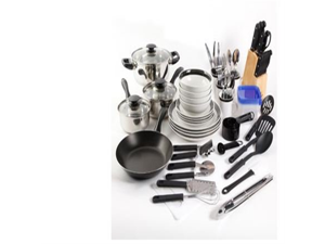 Essential Home Total Kitchen Cookware, Utensil 83 Pc Combo Set Essential Home Total Kitchen Cookware, Utensil 83 Pc Combo Set