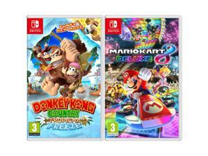 Mario Kart 8 Deluxe and Donkey Kong Video Games for Nintendo Switch