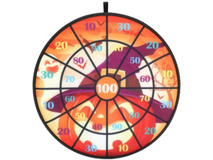 Kids Dart Board Set 13.7in Plush Sticky Balls Safe Indoor Game Toy 6 Pack - New