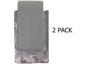 2 Pack Every Day Carry Tactical MOLLE Double Rifle Magazine Pouch - ACU