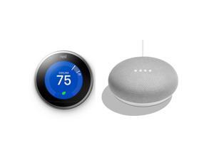 Nest 3rd Gen Programmable Wi-Fi Thermostat & Google Home Mini Smart Speaker Nest 3rd Gen Programmable Wi-Fi Thermostat & Google Home Mini Smart Speaker