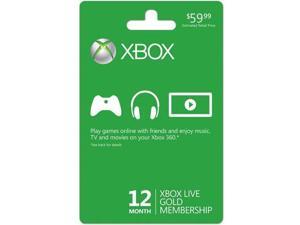 Microsoft Xbox Live 12 Month Gold Card Microsoft Xbox Live 12 Month Gold Card