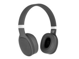 Bluetooth Deep Bass Over-Ear Hi-Fi Wireless Headphones w/ Built-In Mic, Grey Bluetooth Deep Bass Over-Ear Hi-Fi Wireless Headphones w/ Built-In Mic, Grey