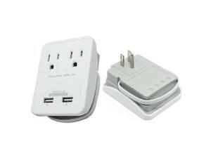 RND Compact Power Station 2.4 Amp Dual USB Ports 2 AC Outlet Wall Charger with an attached 7 inch Micro USB cable for charging iPhone iPad Samsung Galaxy Tablets & More(white) RND Compact Power Station 2.4 Amp Dual USB Ports 2 AC Outlet Wall Charger with an attached 7 inch Micro USB cable for charging iPhone iPad Samsung Galaxy Tablets & More(white)