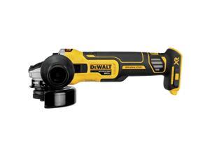 Dewalt DCG405B 20V MAX XR Brushless Lithium-Ion 4.5 in. Cordless Slide Switch Small Angle Grinder with Kickback Brake (Tool Only)