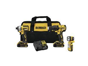 Refurbished: Dewalt DCK377C2R 20V MAX Brushless Lithium-Ion Cordless 3-Tool Combo Kit (1.3 Ah)