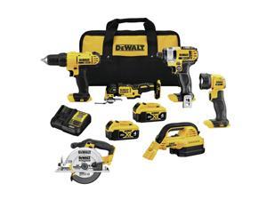 Refurbished: Dewalt DCK623M2R 20V MAX Lithium-Ion Cordless 6-Tool Combo Kit (4 Ah)