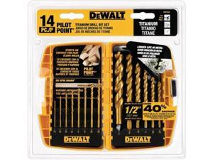 DW1354 14-Piece Titanium Drill Bit Set DW1354 14-Piece Titanium Drill Bit Set