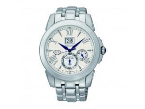 Seiko Kinetic Ivory Dial Stainless Steel Chronograph Mens Watch SNP065 Seiko Kinetic Ivory Dial Stainless Steel Chronograph Mens Watch SNP065