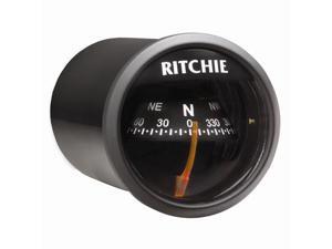 Ritchie X-21BB Compass - Dash Mount - Black/Black Ritchie X-21BB Compass - Dash Mount - Black/Black
