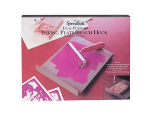 Speedball Block Printing Inking Plate w/Bench Hook NEW Speedball Block Printing Inking Plate w/Bench Hook NEW
