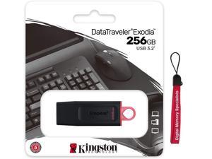 Kingston 256GB DataTraveler Exodia DTX 256G USB 3.2 Gen 1 Flash Drive DTX/256GB with OEM USB Lanyard