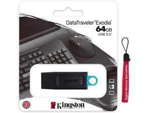 Kingston 64GB DataTraveler Exodia DTX 64G USB 3.2 Gen 1 Flash Drive DTX/64GB with OEM USB Lanyard