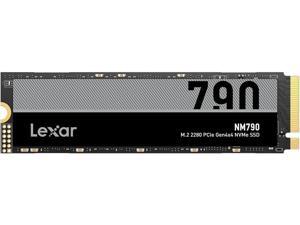 Lexar 2TB NM790 SSD PCIe Gen4 NVMe M.2 2280 Internal Solid State Drive, Up to 7400/6500 MB/s Read/Write, Compatible with PS5, for Gamers and Creators, Black (LNM790X002T-RNNNU)