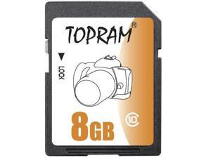 TOPRAM 8GB SD 8G SDHC Card Class 10 C10 Extreme Speed for Camera & Camcorder bulk pack TOPRAM 8GB SD 8G SDHC Card Class 10 C10 Extreme Speed for Camera & Camcorder bulk pack