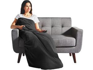 Sunbeam Electric Heated Velvet Plush Deluxe Throw XL Dual Pocket Blanket Slate Gray Sunbeam Electric Heated Velvet Plush Deluxe Throw XL Dual Pocket Blanket Slate Gray