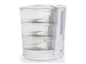 Wolfgang Puck BERFS010W 1400-Watt 3-Tier Rapid Food Steamer White Wolfgang Puck BERFS010W 1400-Watt 3-Tier Rapid Food Steamer White