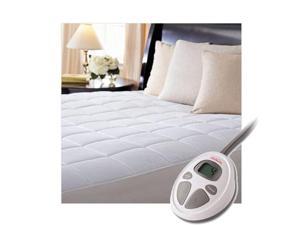 sunbeam premium quilted heated mattress pad king